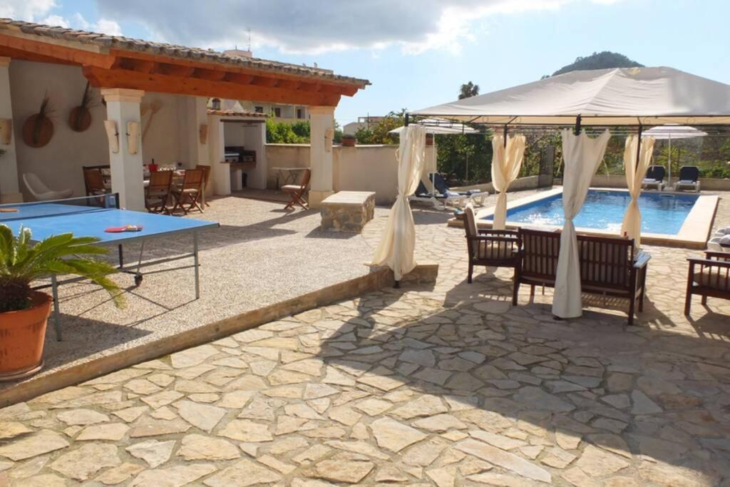 Villa Maria, Bonita Casa Con Jardin Y Piscina Privada En Andratx Exteriör bild